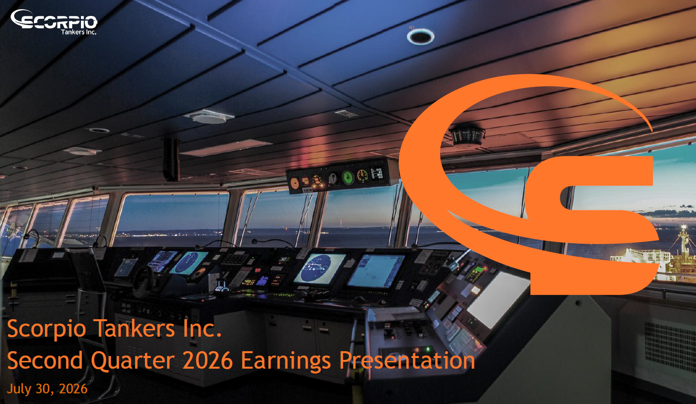 Scorpio Tankers Inc. Q2 2026 Earnings Presentation