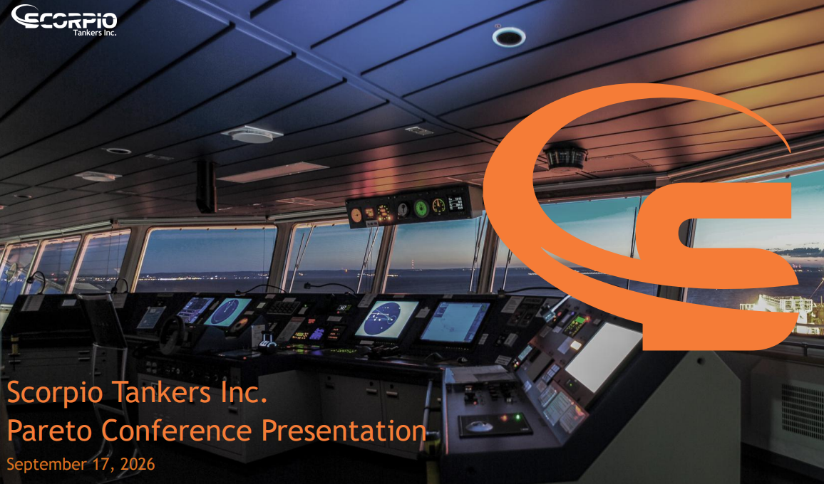Scorpio Tankers Inc. Pareto Conference Sep. 2026 Presentation